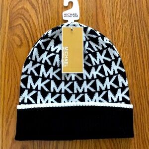 Michael Kors Women's MK Logo Cuff Beanie Hat